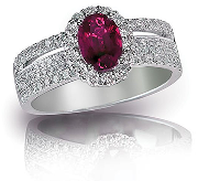 Celeste Sapphire Solitaire Ring